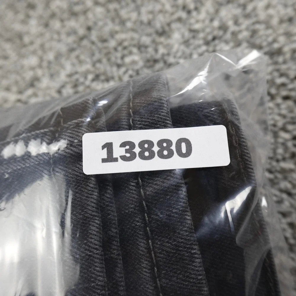 Levis Jeans Mens 38X30 Dark Black Denim Pants 559 Relaxed Straight Baggy Stretch